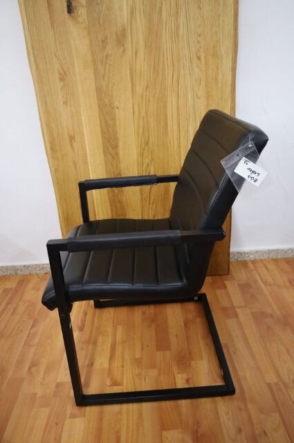 Esszimmerstuhl Stuhl +ECHT LEDER + Metall Gestell