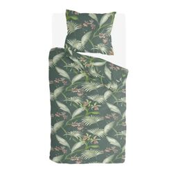 Byrklund Bettbezüge „Greens & Flowers“ aus Baumwolle – 140 x 220 + 20 cm