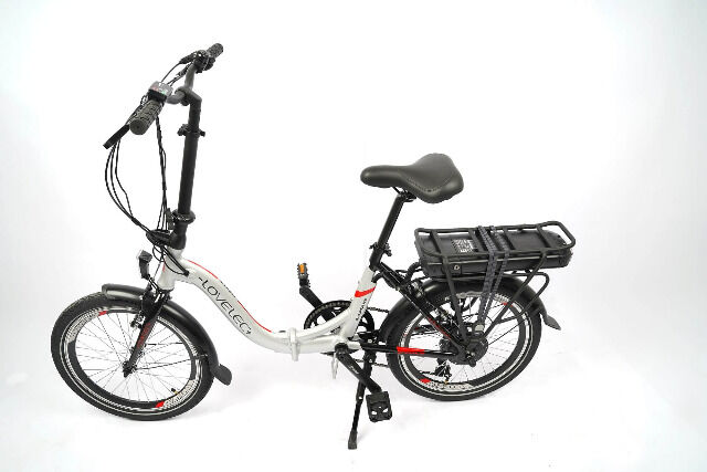 LOVELEC Lugo Silber Klapp E-Bike 10Ah Batterie Klappfahrrad Outdoor Campingfahrrad Elektrofahrrad Bike Fahrrad Klapprad Faltrad Faltbike