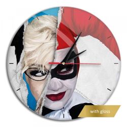 Wall clock with gloss - Harley Quinn 003