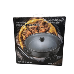 Elektrische Pizzapfanne 36 cm x 7 cm, Pizzamaschine, Pizzamaker 