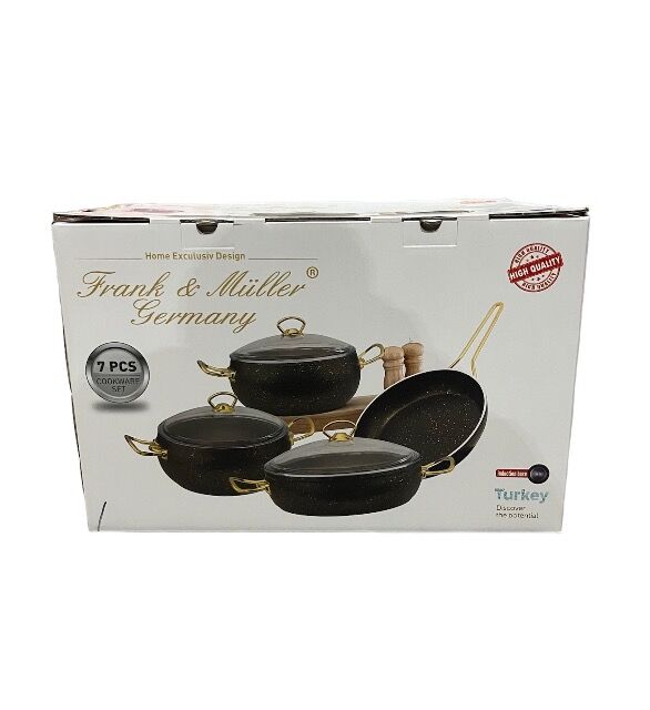 Kochtopf Set 7-Teilig, Hochwertige und Luxustöpfe, Kochgeschirr Set, Pfannenset 