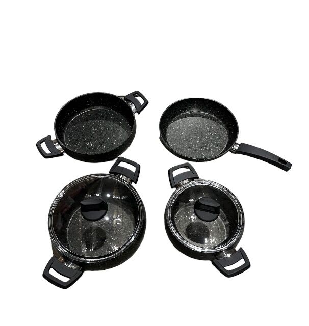 Kochtopf Set 7-Teilig, Hochwertige und Luxustöpfe, Kochgeschirr Set, Pfannenset 