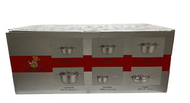 Kochtopfes 12-Teilig, Kochgeschir Set, Kochgeschirr, Kochset, Topfset, Pfannenset