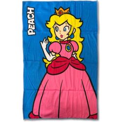 Scificollector Super Mario Handtuch – Prinzessin Pfirsich (kein Badetuch), Maße: 80 x 50 cm