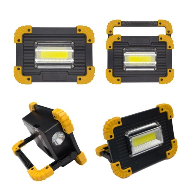20W COB spotlight work lamp with rechargeable battery