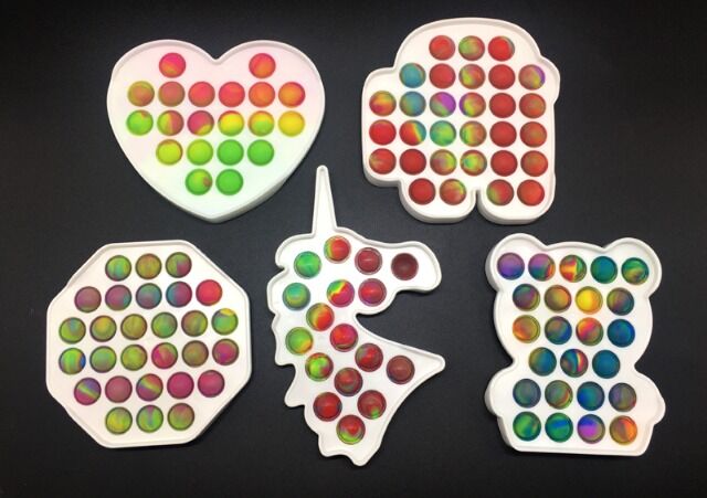 Antistress Magic Pop it Spielzeug Marmor/Weiß