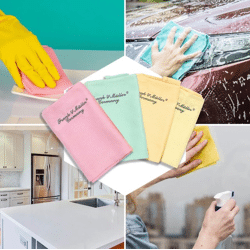 4er Microfaser Tücher Frank & Müller Germany, Putztücher, Glanztuch