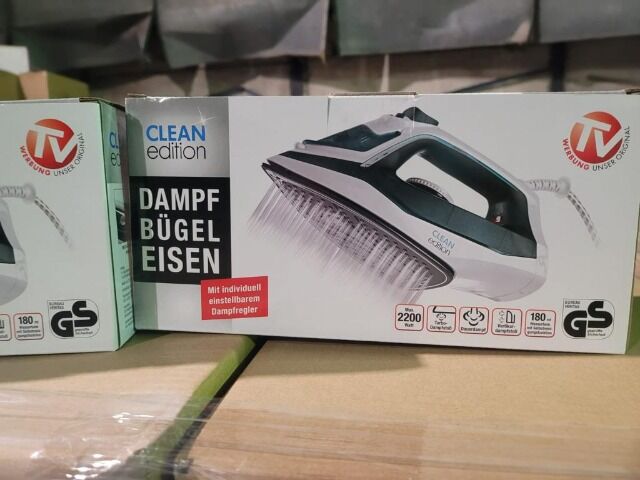 Dampfbügeleisen TV WERBUNG mit Keramik Sohle und Selbstreinigungsfunktion NEU & Originalverpackt, Max. 2200W, 180ml, Turbo-Dampfstoß,