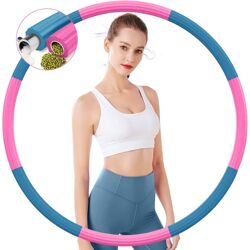 Rosa/blauer Fitness-Hula-Hoop-Reifen mit 8 Segmenten