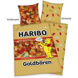 Haribo - Goldbären Bettwäsche Renforcé - 80 x 80 / 135 x 200 cm