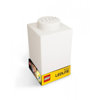 LEGO® Classic - Legostein Nachtlicht aus Silikon - Farbe Weiß