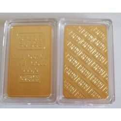 Gold Goldbarren Replica Medaillien CS Group 24K vergoldet
