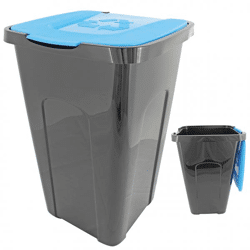Abfalltonne Recycling, 50 L, 56x36x36cm, Blau