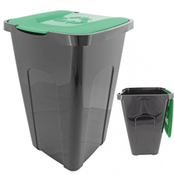 Abfalltonne Recycling, 50 L, 56x36x36cm, Grün