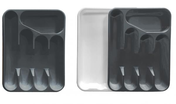 Besteckkasten m.5 F&auml;chern, 4,5x26x33,5cm, ausziehb