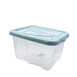 Box HAMBURG mit Deckel, 30 L, Pastellgrün,