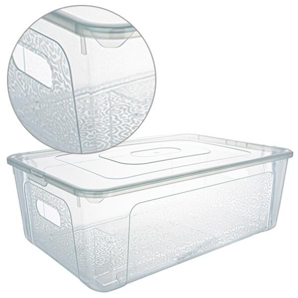 Box TORONTO, 11 Liter, 13 x 39 x 26cm, Transparent