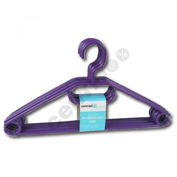 Kleiderb&uuml;gel LUX, 8er Set, Farbig sortiert
