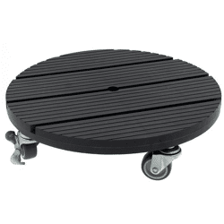 Pflanzenroller, WPC, rund, d= 30 cm, Anthrazit