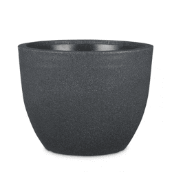 Pflanzkübel LUGANO, d= 40 cm, Schwarz Granit,