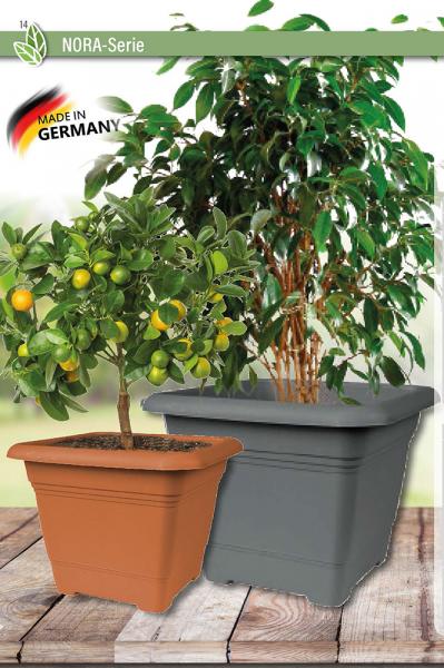 Pflanzk&uuml;bel NORA, 48 x 48 cm, Terracotta