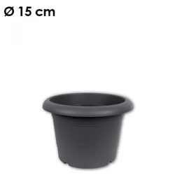 Pflanzkübel Zylinder, d= 15 cm, Anthrazit