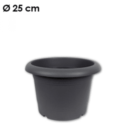 Pflanzkübel Zylinder, d= 25 cm, Anthrazit