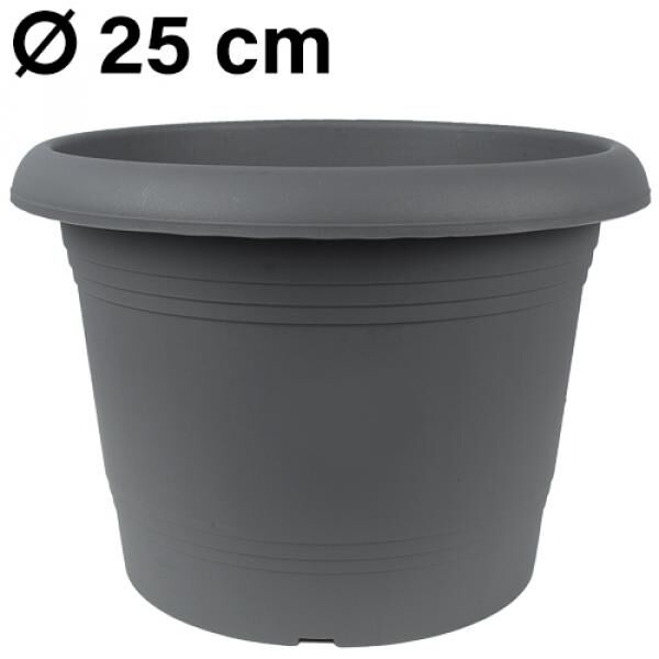 Pflanzk&uuml;bel Zylinder, d= 25 cm, Anthrazit