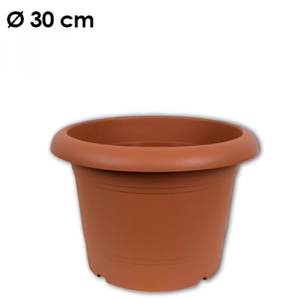Pflanzk&uuml;bel Zylinder, d= 30 cm, Terracotta