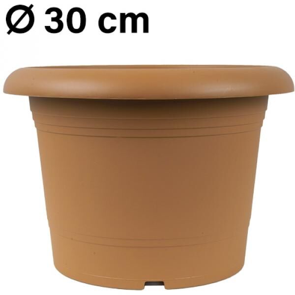 Pflanzk&uuml;bel Zylinder, d= 30 cm, Terracotta