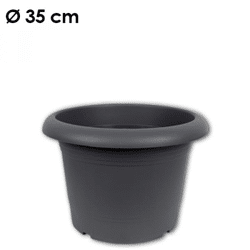 Pflanzkübel Zylinder, d= 35 cm, Anthrazit