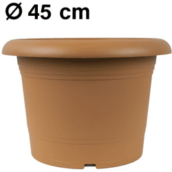 Pflanzkübel Zylinder, d= 45 cm, Terracotta