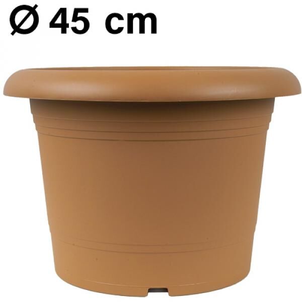 Pflanzk&uuml;bel Zylinder, d= 45 cm, Terracotta