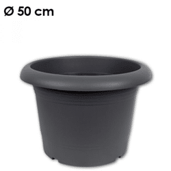 Pflanzkübel Zylinder, d= 50 cm, Anthrazit
