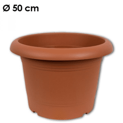Pflanzkübel Zylinder, d= 50 cm, Terracotta