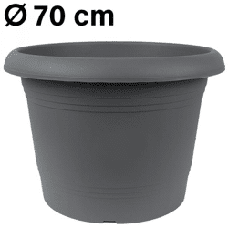 Pflanzkübel Zylinder, d= 70 cm, Anthrazit