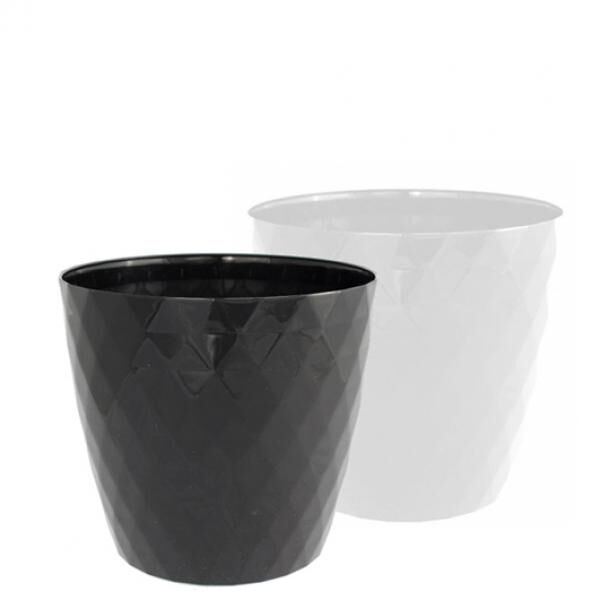 Pflanztopf VEGAS, d=14 cm, H=13,5 cm, Farbig sort.