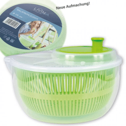 Salatschleuder, 25 x 13 cm, Grün,