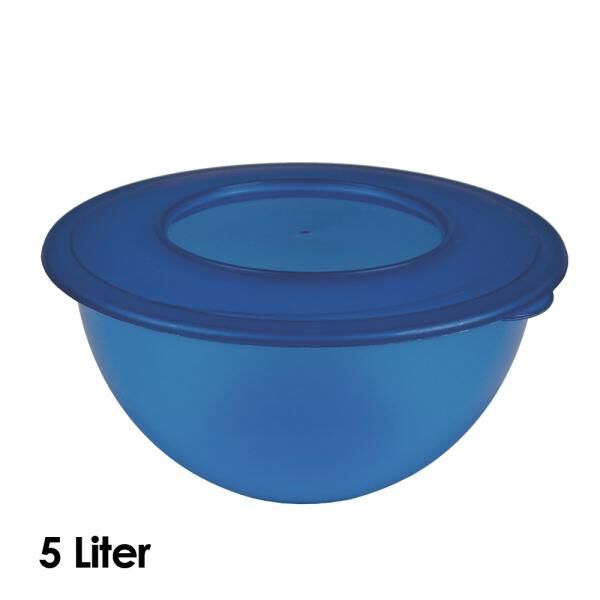 Sch&uuml;ssel mit Deckel, 5 Liter, pastellgrau