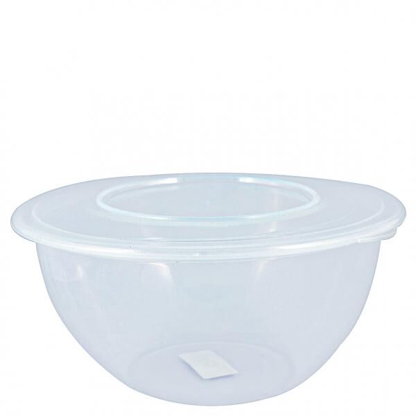 Sch&uuml;ssel mit Deckel, 5 Liter, Transparent