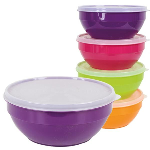 Vorratsdose, 0,9 L, d=16cm, H=7,5cm, Farbig sort