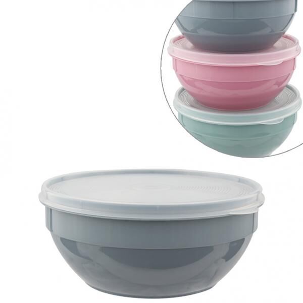 Vorratsdose, 0,9 L, d=16cm, H=7,5cm, Farbig sort