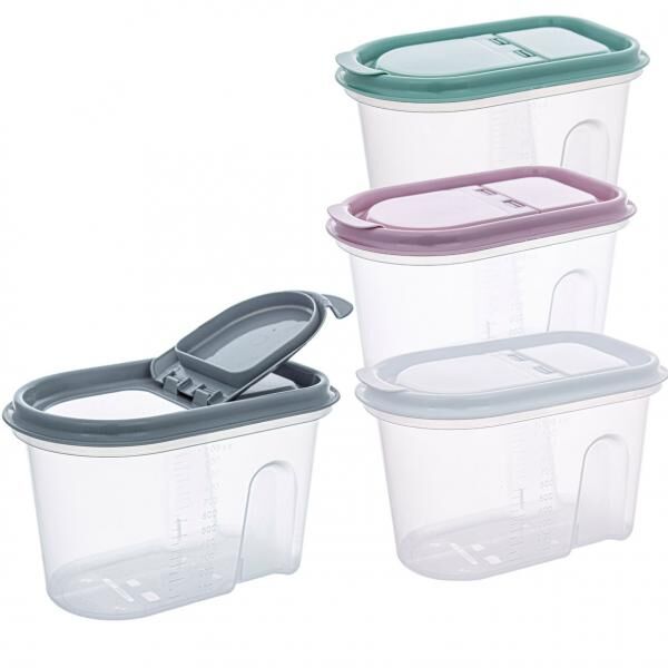 Storage jar/cereal box, 1.1 l, 12 x 18.5 x 11.5 cm