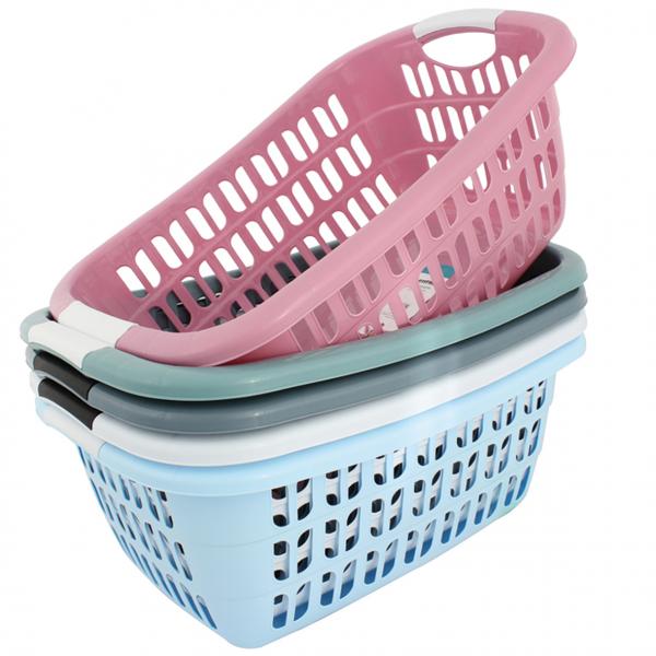 W&auml;schekorb, 20 x 55 x 37 cm, Naturpastell,