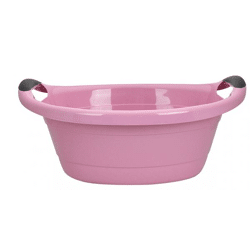 Wanne, 25 Liter, 27 x 62 x 43 cm, Pastellrosa