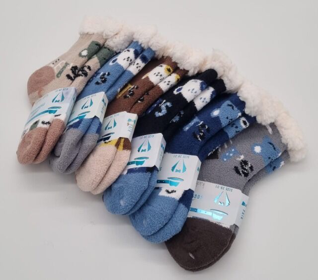 Top Kracher Sonderposten Restposten Mode Textil Hüttensocken Kuschelsocken Winter Socken 