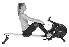 Crane rowing machine, fitness equipment, exercise bike, APP, 16 programs, 49 x 73 x 185 cm