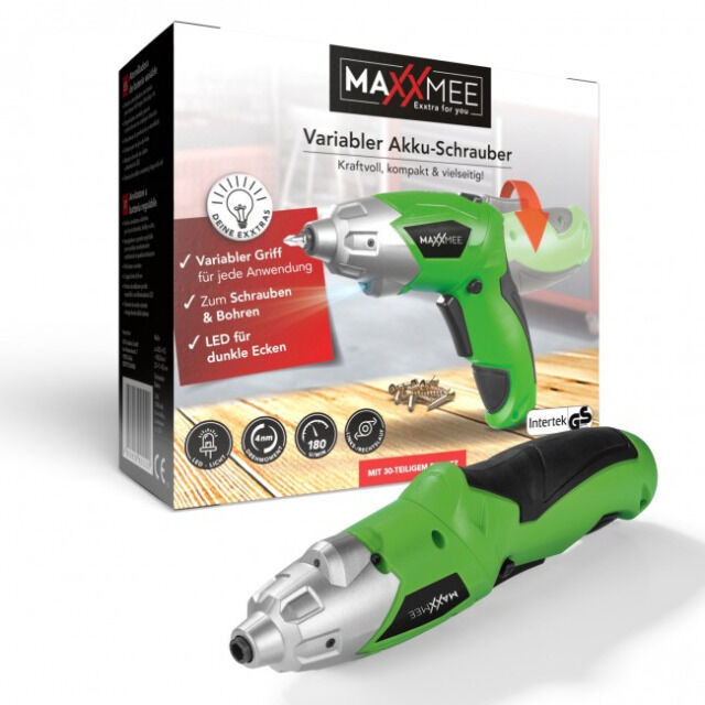 MAXXMEE Akku-Schrauber knickbar 3,6V