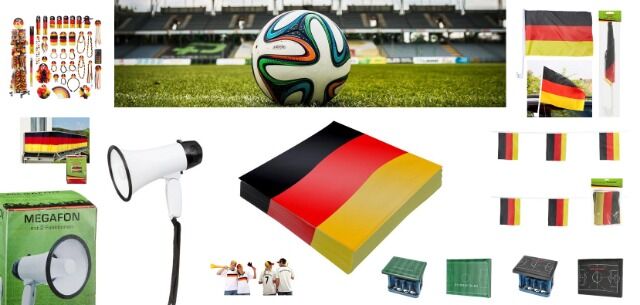  500 Teile XXXL Fußball Sport EM Deutschland riesiges Fan Paket - Verkaufsknüller zur Europameisterschaft in Deutschland 2024 